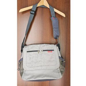 Skip Hop diaper bag with foldable changing mat Color: Silver/GRAY & RED